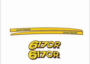 Naklejki John deere 6170 R - mocne i odporne z laminatem UV! Bardzo grube