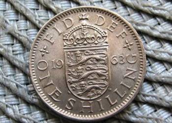 Wielka brytania 1 Shilling ( Angielski ) 1963r