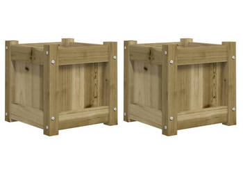Donice ogrodowe 2 szt. impregnowane drewno sosnowe WM-837403