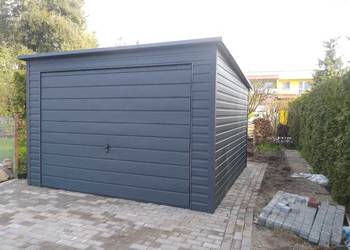 Garaż 4x5 antracyt brama uchylna do góry