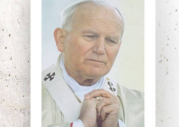 retro plakat z papieżem, Jan Paweł II plakat A4, obrazek z Karolem Wojtyłą