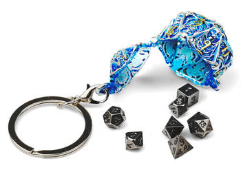 Pojemnik na Kości | 4 cm | Metal | Brelok Kości | Dungeons and Dragons