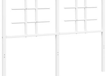 Metalowe wezgłowie białe 120 cm WM-355641