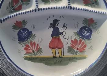 Talerz Ceramika Quimper vintage