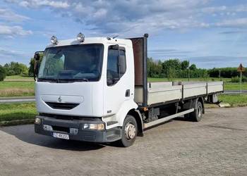 Renault midlum 180dci platforma z burtami, ład 7ton najazdy