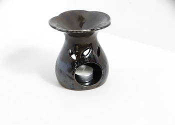 Elegancki Kominek Ceramiczny – Efekt Petrol / Metallic