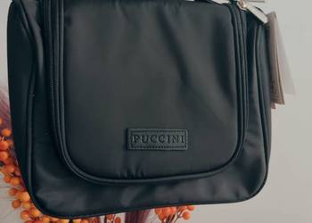 Kosmetyczka kuferek czarna Puccini