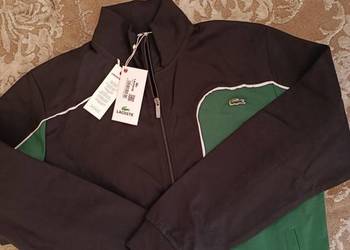 Bluza rozpinana Lacoste Sport - regular fit, zielono-czarna  XXL