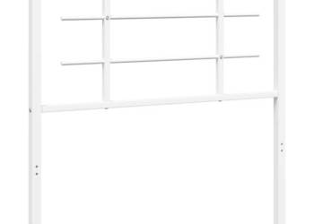 Metalowe wezgłowie białe 100 cm WM-355639