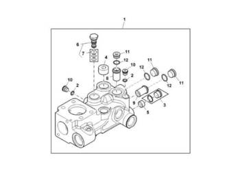John Deere 9470RX - Zawór nadmiarowy RE594704 (Układ hydrauliczny)