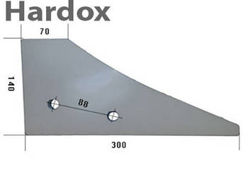 Płoza przednia HARDOX 930831150/L części do pługa POTTINGER