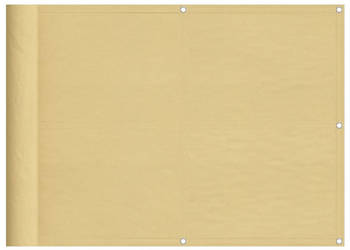 Parawan balkonowy piaskowy 75x500 cm 100% poliester Oxford WM-4000023