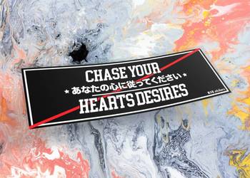 Naklejka K13 + CHASE 12 x 4 cm drift slap jdm