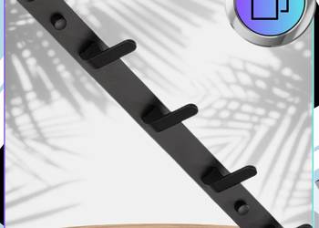 Wieszak Haczyki Czarny Loft. Polecam.