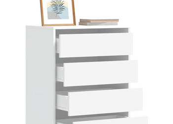 Komoda biała 60x41x76 cm materiał drewnopochodny WM-852870