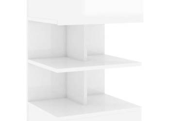 Szafka nocna wysoki połysk biała 40x35x65 cm WM-808660