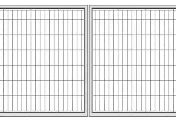 Brama Panel 2D 4,0m/1,2m ocynkowana
