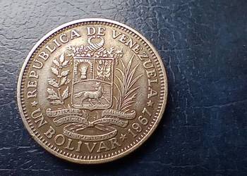 Stare monety 1 boliwar 1967 Wenezuela