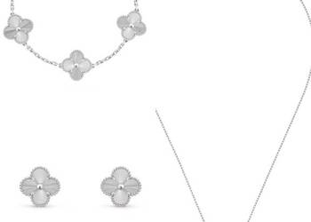 Bransoletka + kolczyki + naszyjnik  premium na van Cleef & arpels