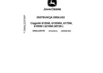 John Deere 6155M 6155MH 6175M 6195M 6210M instrukcja obsługi PL