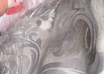 3x Przepiękne zasłony SREBRNO-SZARE szyte na wymiar wysokość 300 cm