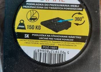 Podkładki do przesuwania mebli 360