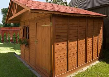 # DOMEK NARZĘDZIOWY OGRODOWY DREWNIANY 3x3 DACH DWUSPADOWY PRODUCENT