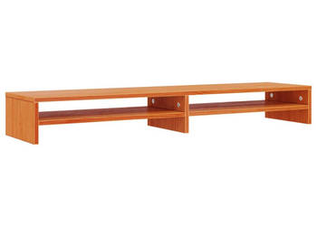 Podstawka na monitor woskowy brąz 100x24x13 cm lita sosna WM-847163