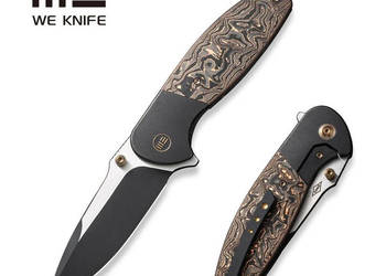 Nóż składany WE Knife Nitro OG Black Titanium/Copper Carbon Fiber, Black S…