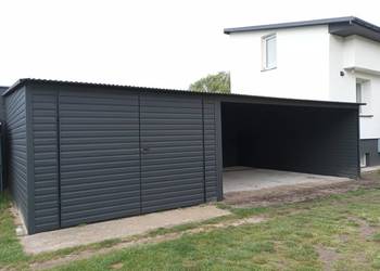 Garaż blaszany z wiatą zadzwoń po wycenę