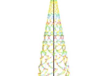 Choinka stożkowa, 1400 kolorowych diod LED, 160x500 cm(SKU:343512)