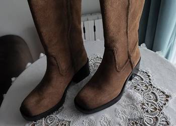 Skórzane kozaki tamaris 36