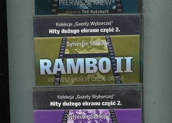 Rambo Pierwsza krew+ Rambo II + Rambo III 3 Filmy DVD