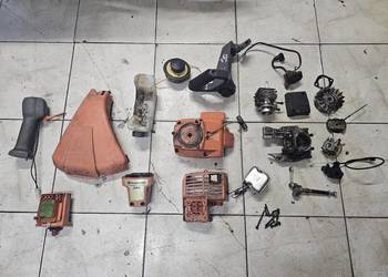 Kosa Husqvarna 24c gaźnik karter Magneto wał osłona pokrywa cylinder cewka