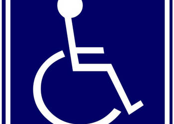 Naklejka Przewóz osób niepełnosprawnych - folia magnetyczna