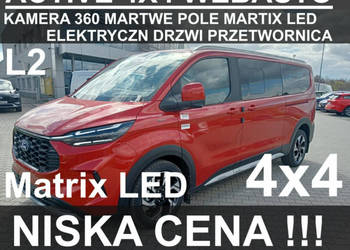 Ford Tourneo Custom L2 4x4 170KM Active Webasto Kamera 360 Matrix LED Supe…