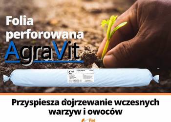 Folia perforowana AGRAVIT 8,5 X 100 ogrodnicza ~mocna ~wentylacyjna