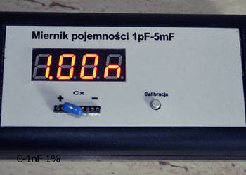 Miernik pojemności 1pF do 5000 mikro Faradów