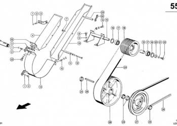 Claas Lexion 600 ROLKA PROWADZĄCA 0006678680 (Napęd młocarni) Claas Lexion 600 ROLKA PROWADZĄCA 0006678680 (Napęd młocarni)