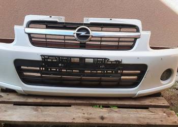 derzak przedni Opel Agila A lift Biały kompletny do montażu