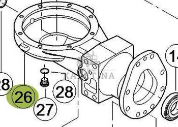 CLAAS Orbis 450 Rura Kołnierza Przekładni Rozdzielającej CZĘŚCI 0001392890…