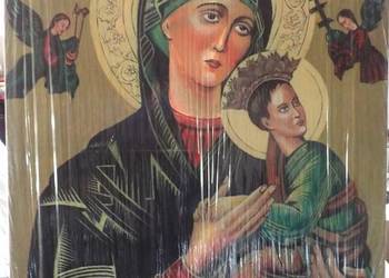 Maryja z dzieciątkiem obraz olejny na płótnie 80x60