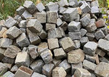 Stara Kostka Granitowa Brukowa Kamień