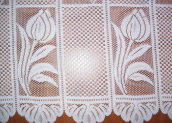 zazdroska ,krótka firanka 80 cm. biała