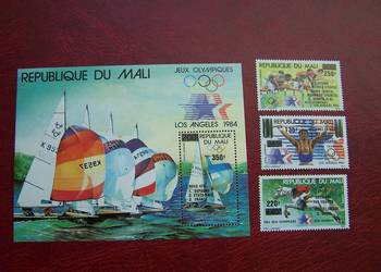 Mali 1984 MNH Mi 498/500 Sport Los Angeles  84  Przedruk
