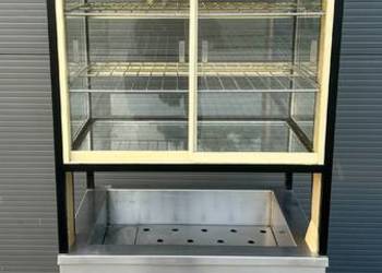 WITRYNA CHŁODNICZA EKSPOZYCYJNA CUKIERNICZA Z SZAFKĄ CHŁODNICZĄ