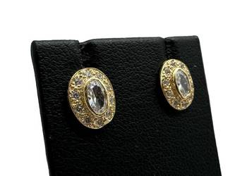 Nowe złote kolczyki pr 585 1,53g