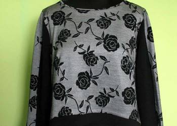 Bluzka - trapez asymetryczna - r.44 2XL - biust 108 cm