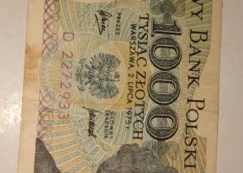 Polska PRL 1000 zł 1975 rok seria D