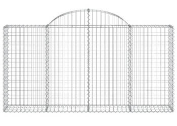Kosze gabionowe 8 szt 200x30x100/120 cm galwanizowane żelazo WM-3146116